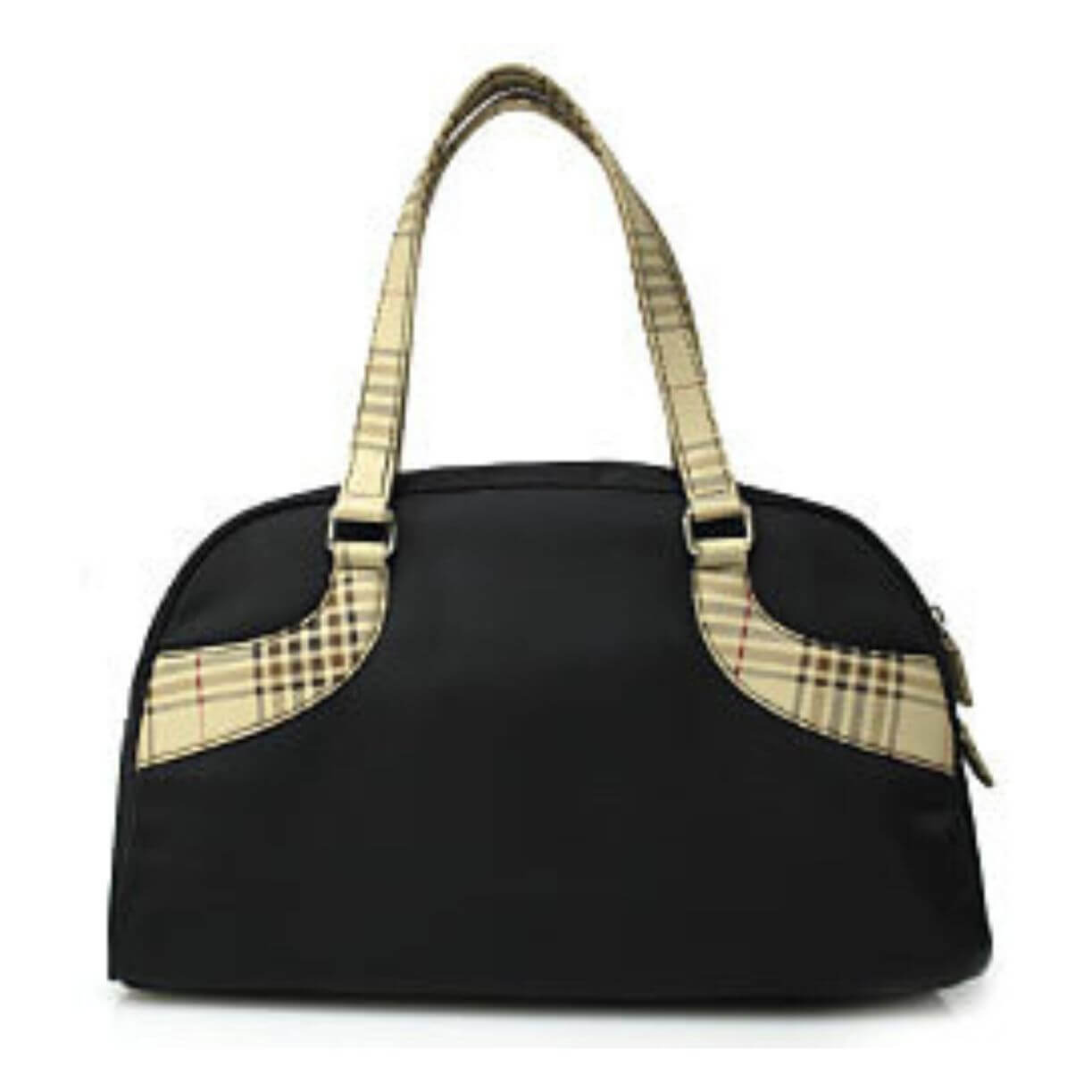 Luigi Satin Trim Check Bag